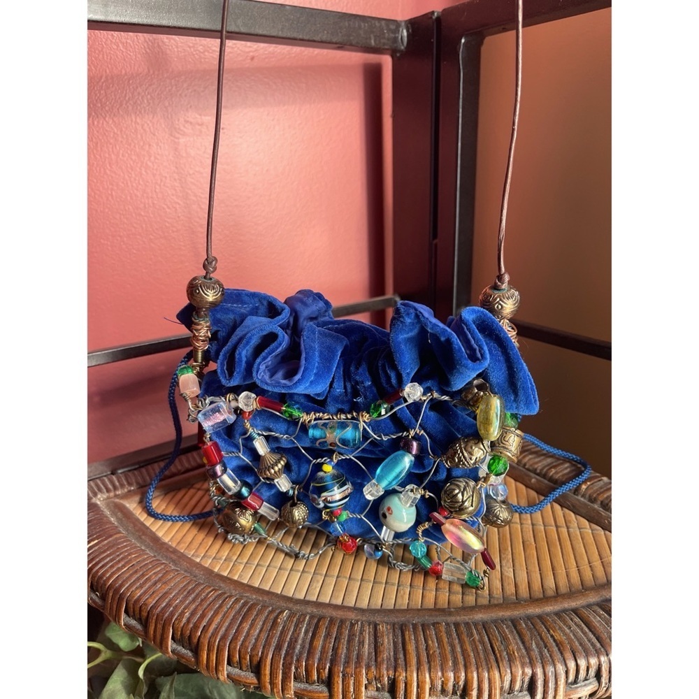 Unique beaded wired purse